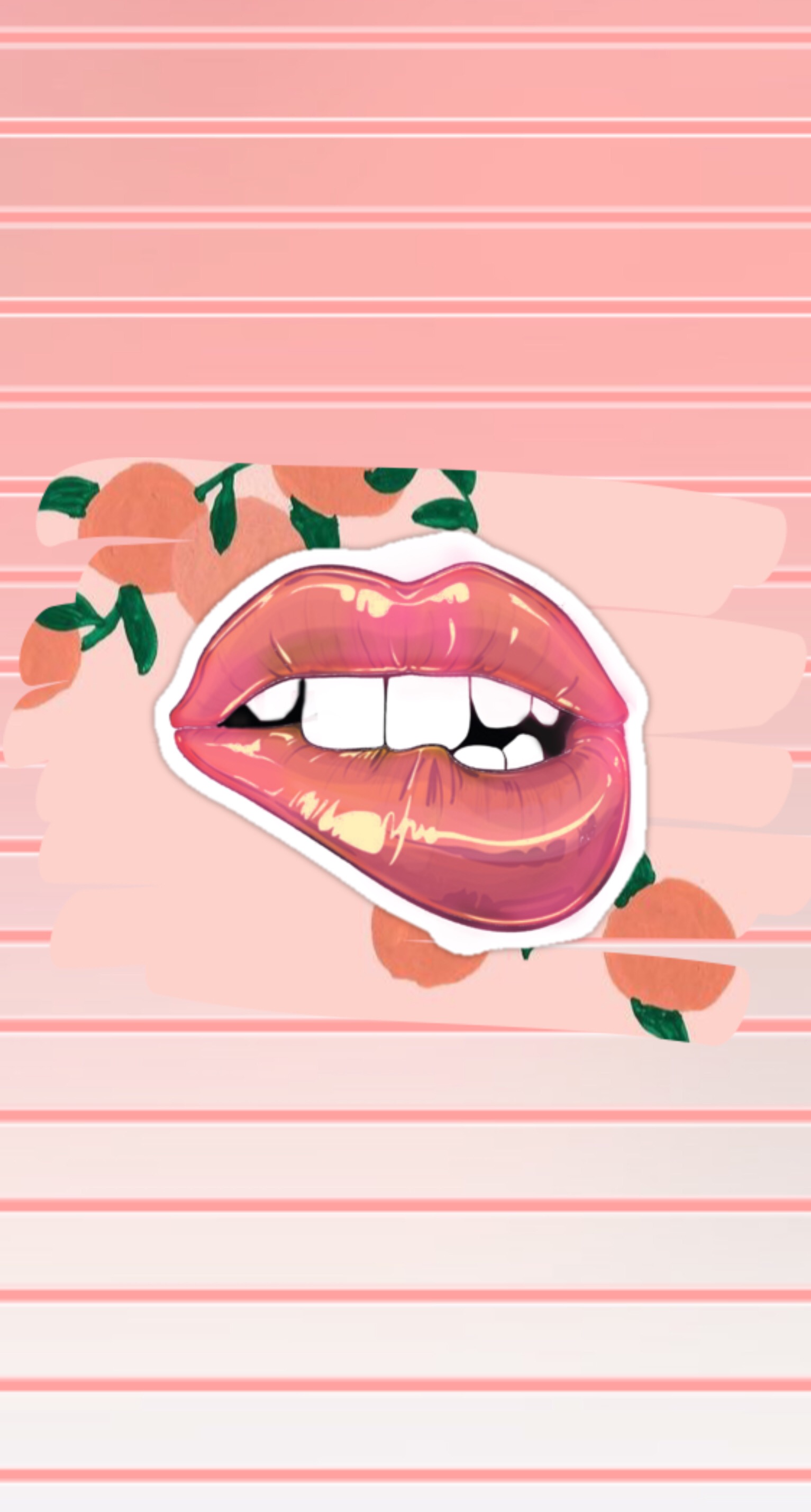 Peachy Lips - Lips , HD Wallpaper & Backgrounds