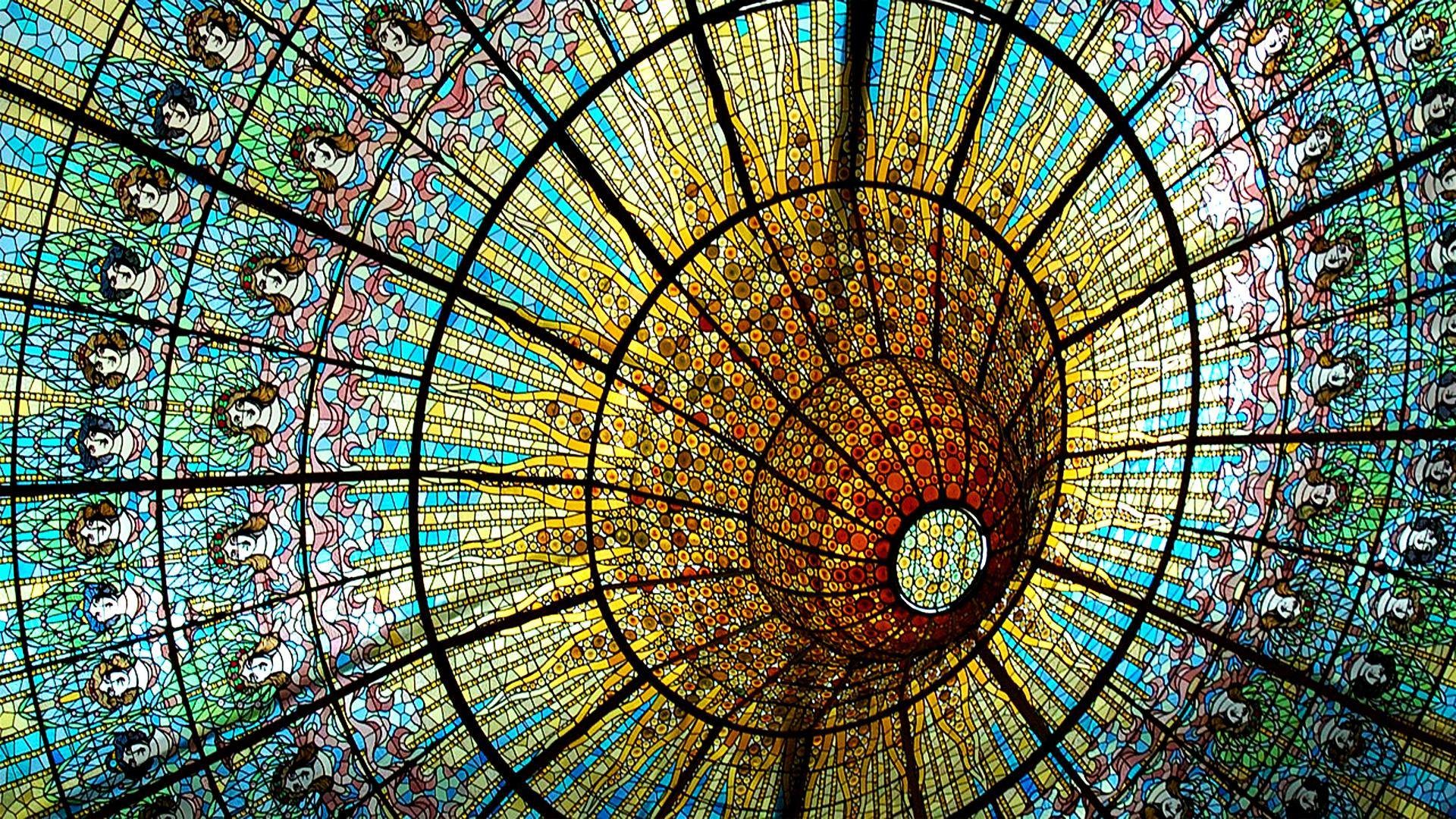 1920x1080, Home Â» Stained Glass Wallpapers Hd Backgrounds, - Stained Glass High Resolution , HD Wallpaper & Backgrounds