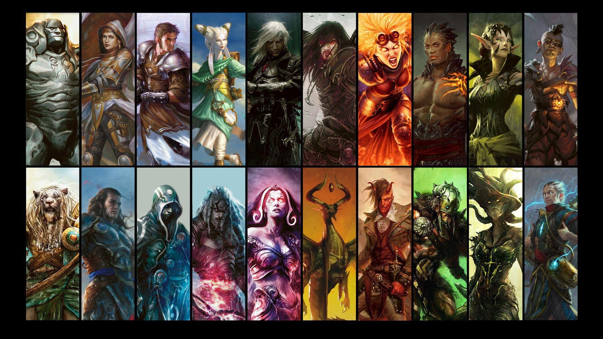 Magic The Gathering All Planeswalkers Playmat , HD Wallpaper & Backgrounds