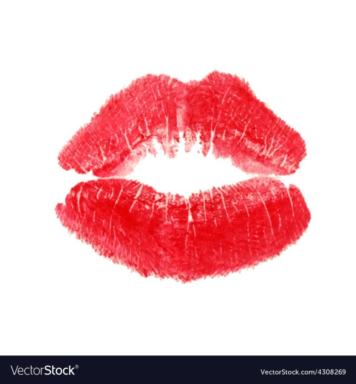 Kiss Clipart Red Lips Wallpaper - Valentine's Day Card Lips , HD Wallpaper & Backgrounds