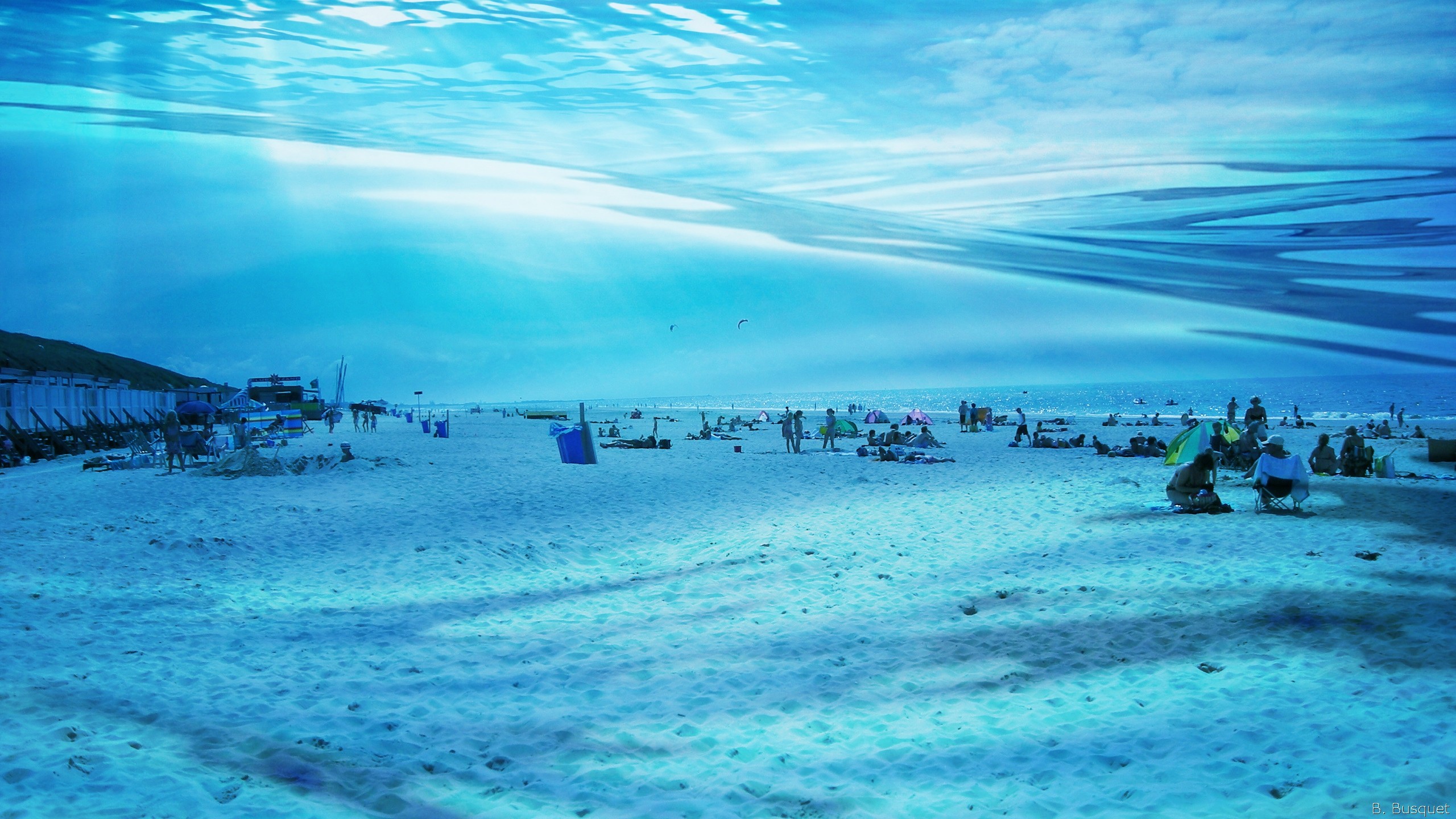 Under The Beach Water , HD Wallpaper & Backgrounds