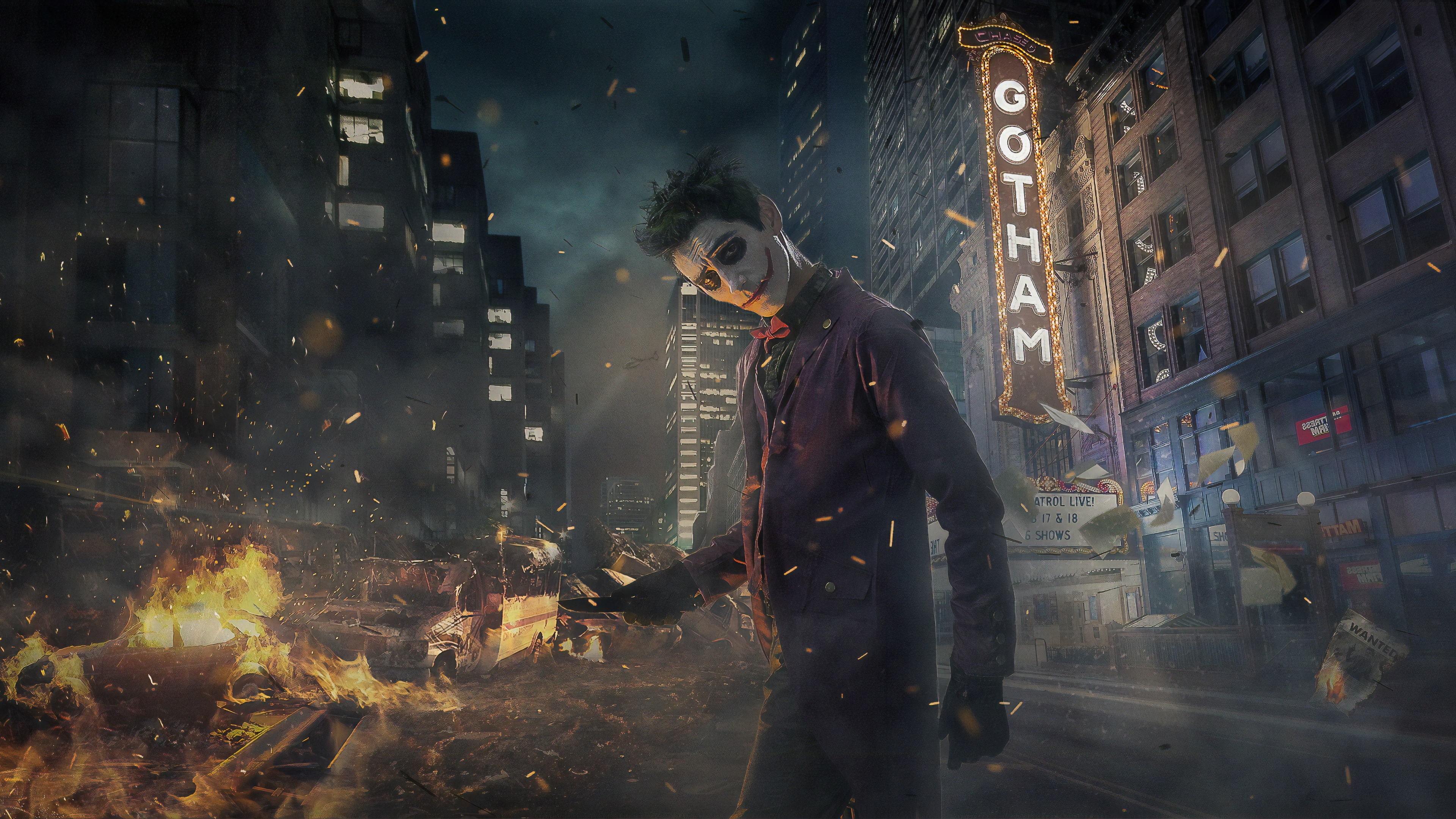 Joker Wallpaper For Pc - Joker Gotham Wallpaper Hd , HD Wallpaper & Backgrounds