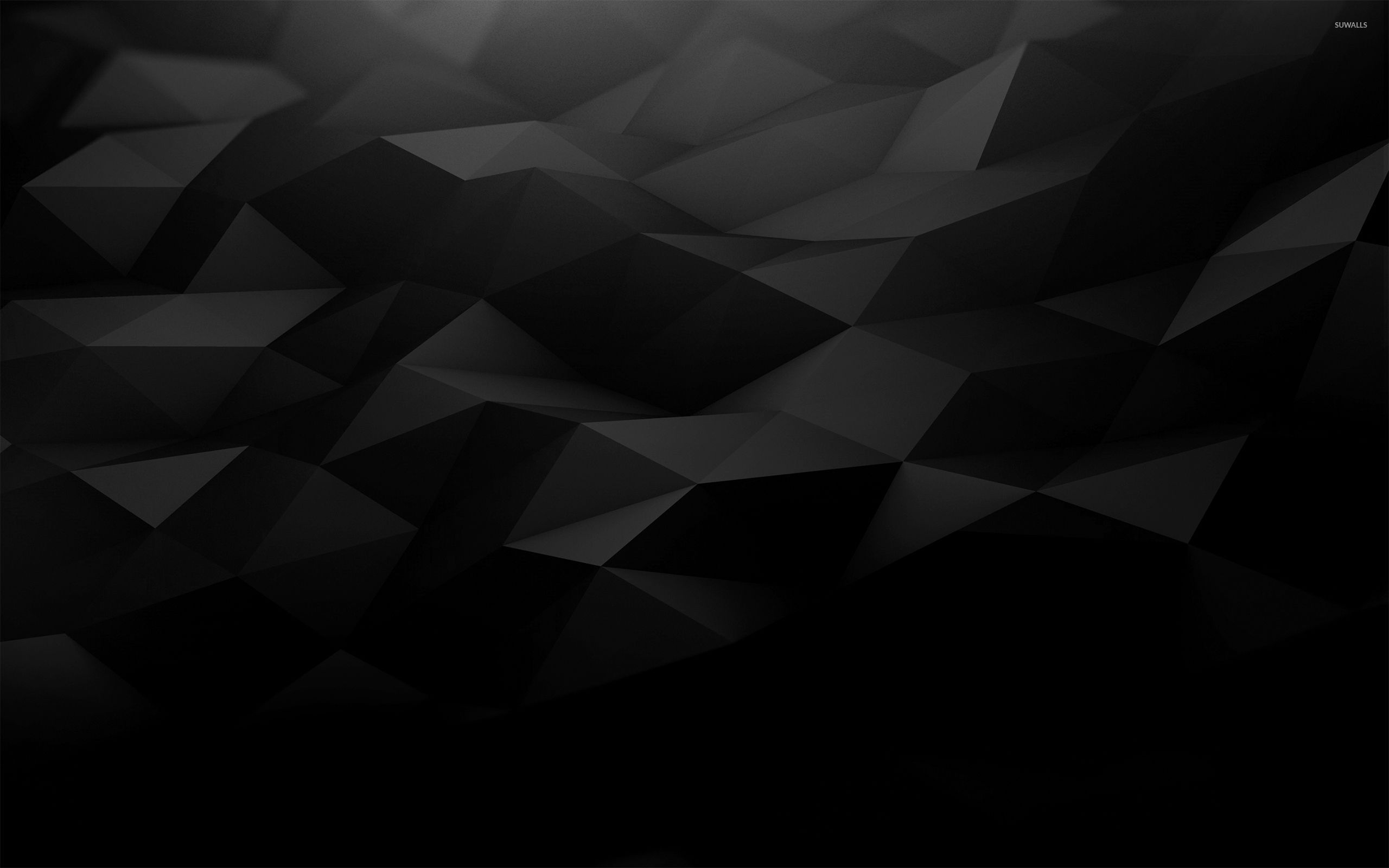 Polygon Wallpaper - High Resolution Black Geometric Background , HD Wallpaper & Backgrounds