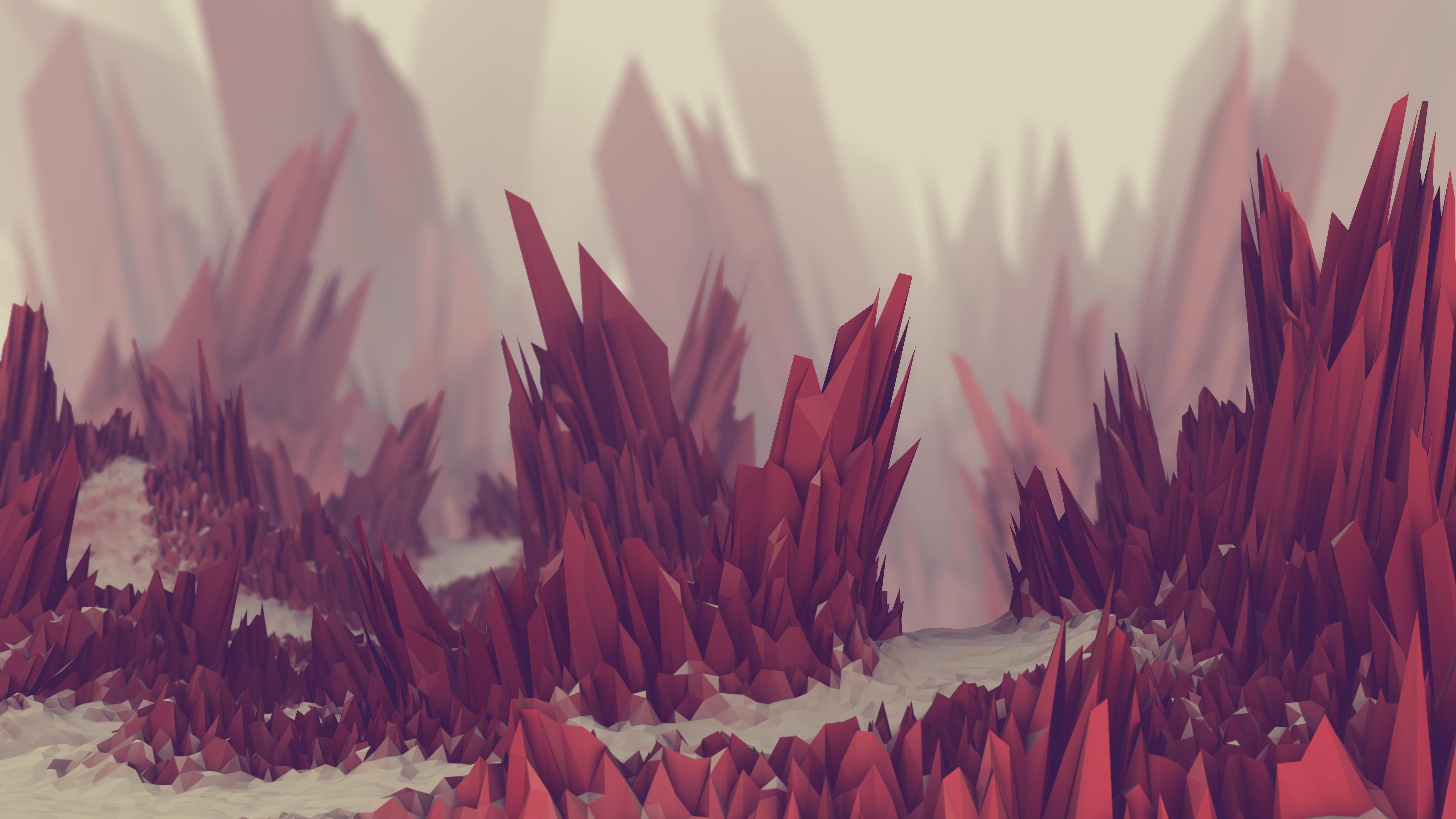 Low Poly Landscape Wallpaper 4k , HD Wallpaper & Backgrounds