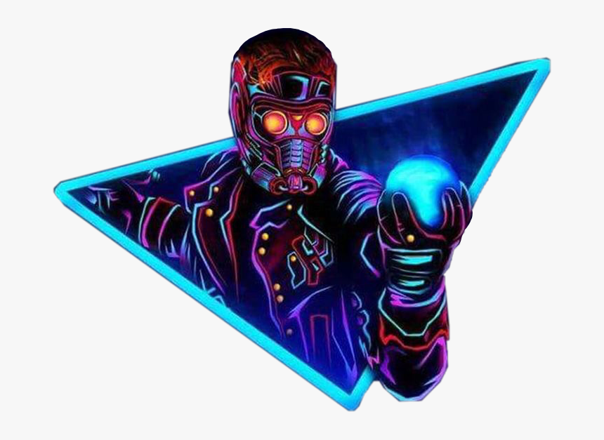 #starlord #peterquill #marvel #quill #guardiansofthegalaxy - Marvel Neon Wallpaper 4k , HD Wallpaper & Backgrounds