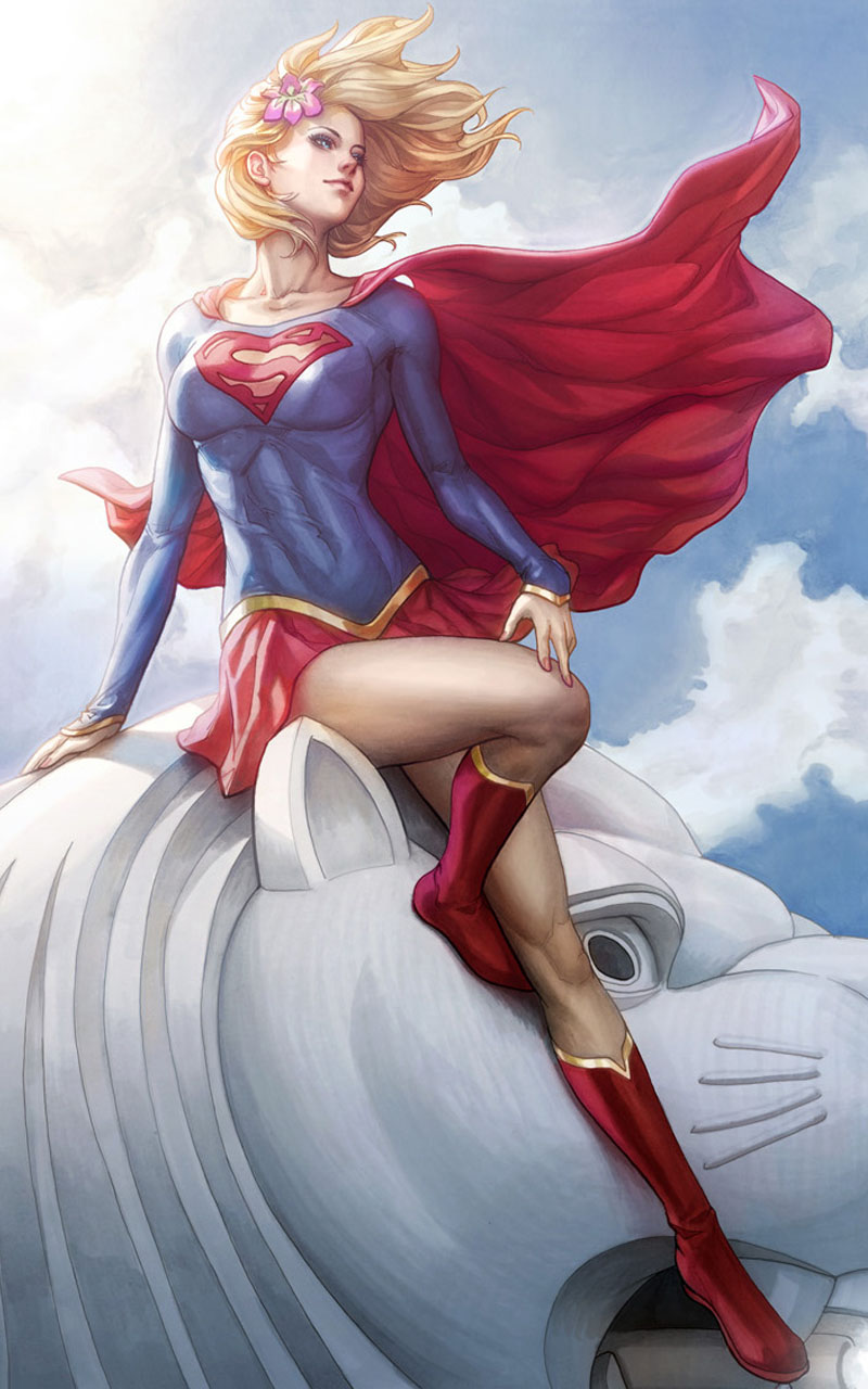 Stanley Artgerm Lau Supergirl Comic Art , HD Wallpaper & Backgrounds