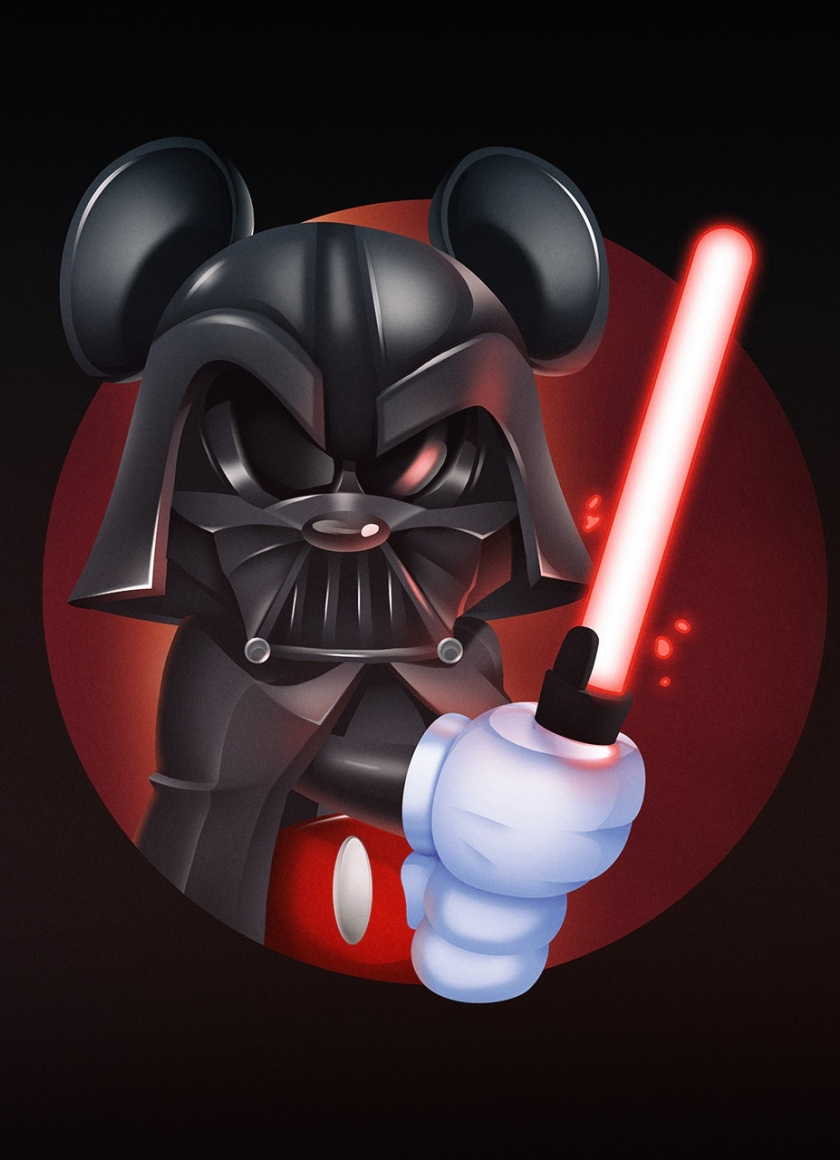 Mickey Mouse Darth Vader , HD Wallpaper & Backgrounds