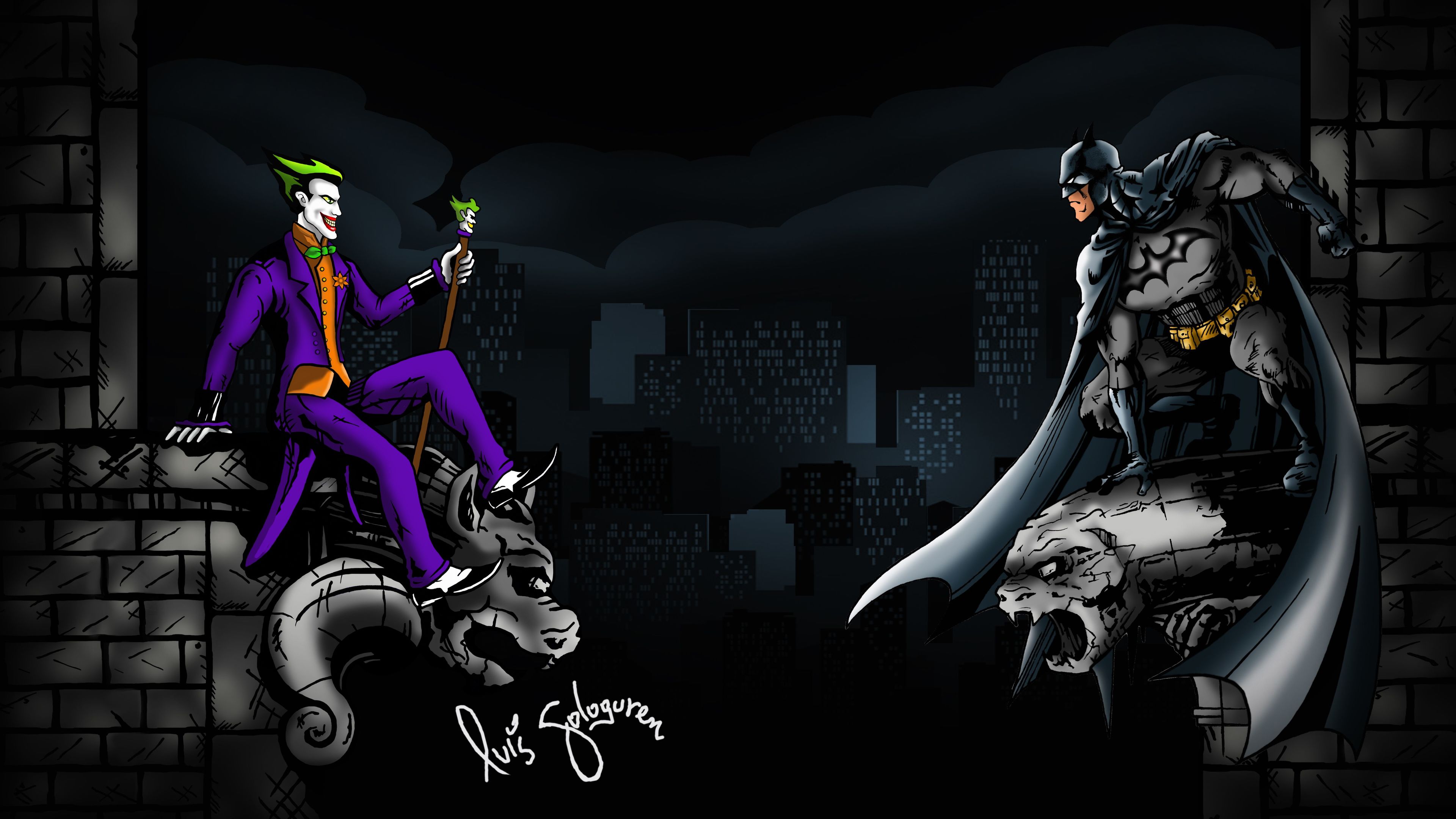 Joker Vs Batman 5k - Batman , HD Wallpaper & Backgrounds