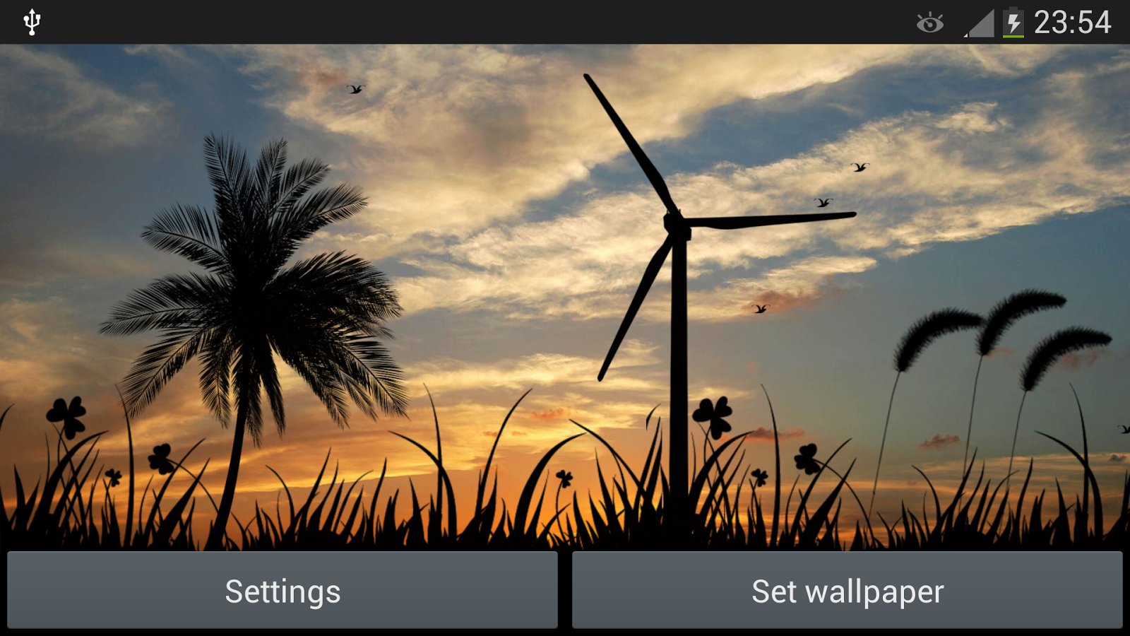Sunset Windmill Live Wallpaper Android Apps On Google - Android Application Package , HD Wallpaper & Backgrounds