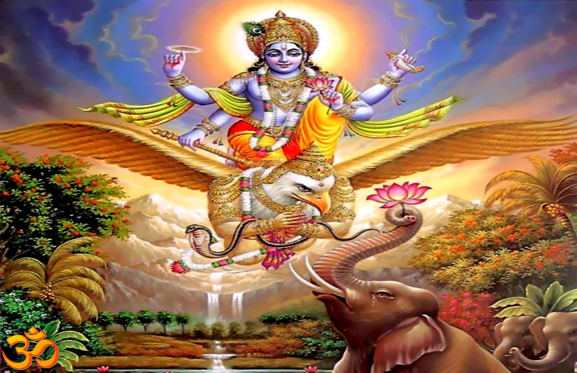 Vishnu Bhagwan Wallpaper Download , HD Wallpaper & Backgrounds