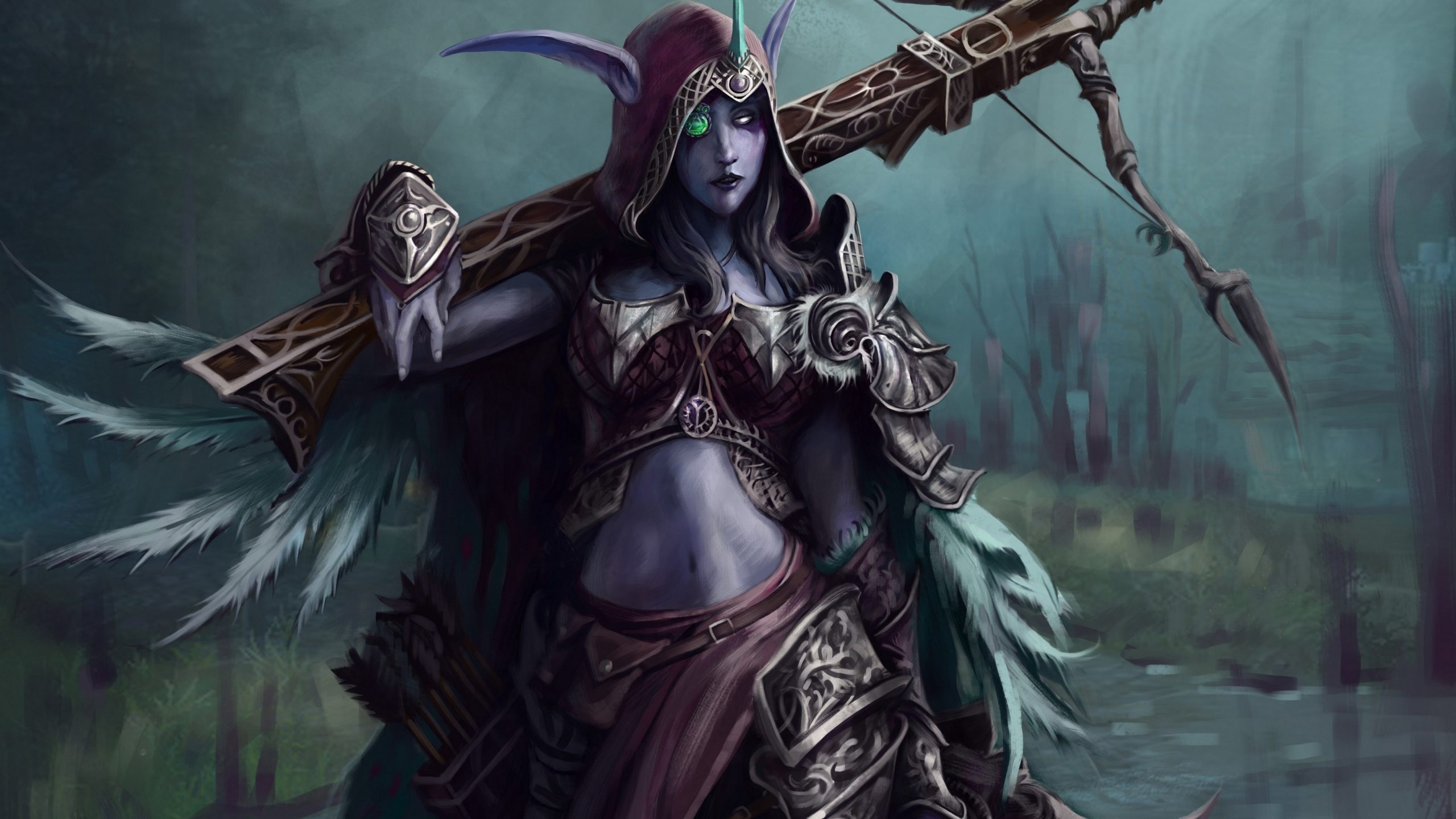 World Of Warcraft Backgrounds Sylvanas , HD Wallpaper & Backgrounds
