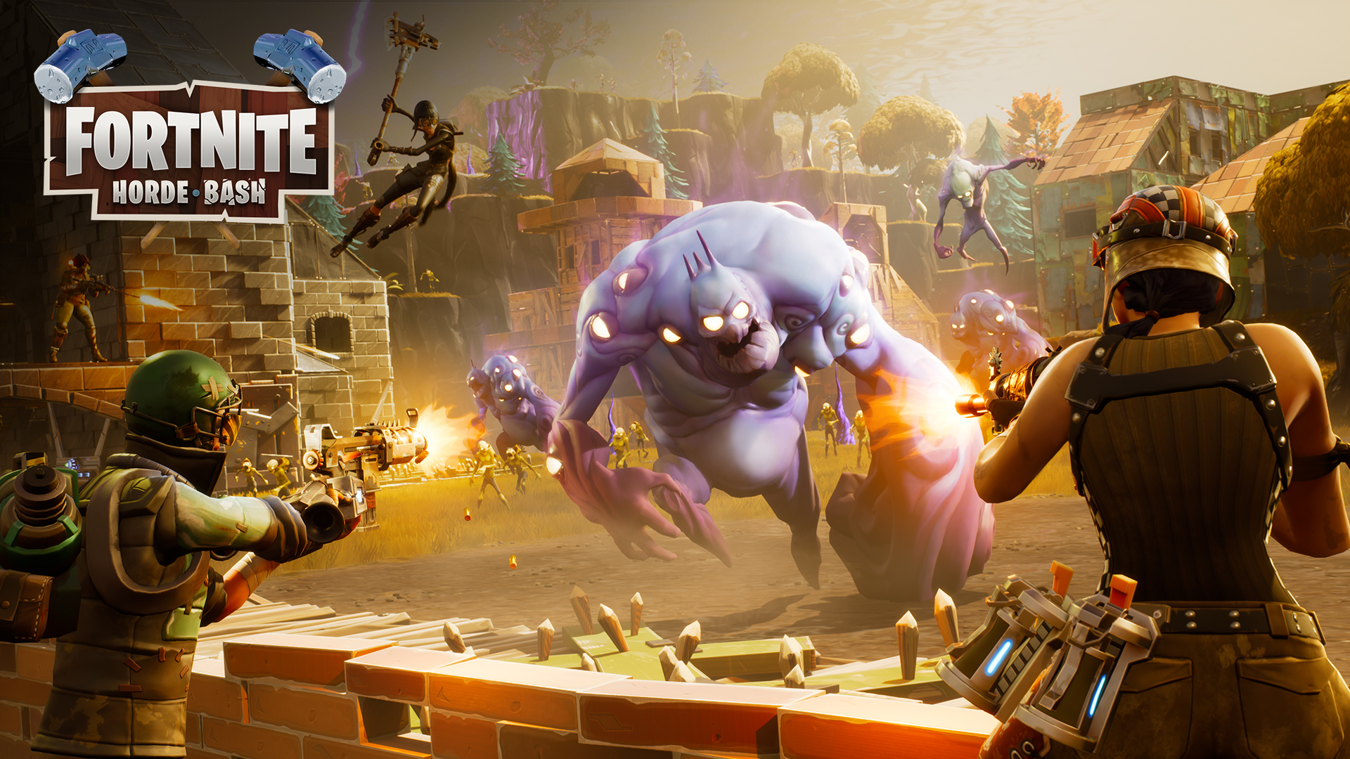 Fortnite Horde Bash Wallpaper - Fortnite Save The World , HD Wallpaper & Backgrounds