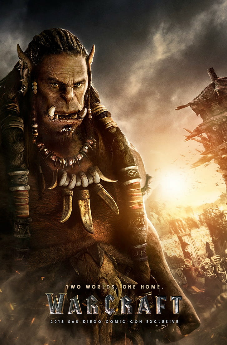 Warcraft Movie Warcraft Wow Movie Movie Durotan Horde, - Warcraft Movie Poster Hd , HD Wallpaper & Backgrounds