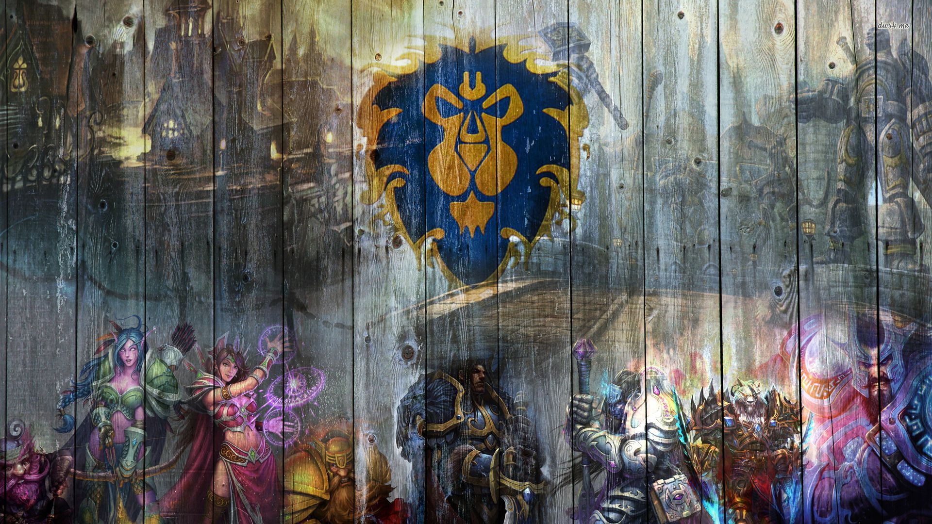 World Of Warcraft Horde Vs Alliance - World Of Warcraft Alliance Wallpaper Hd , HD Wallpaper & Backgrounds