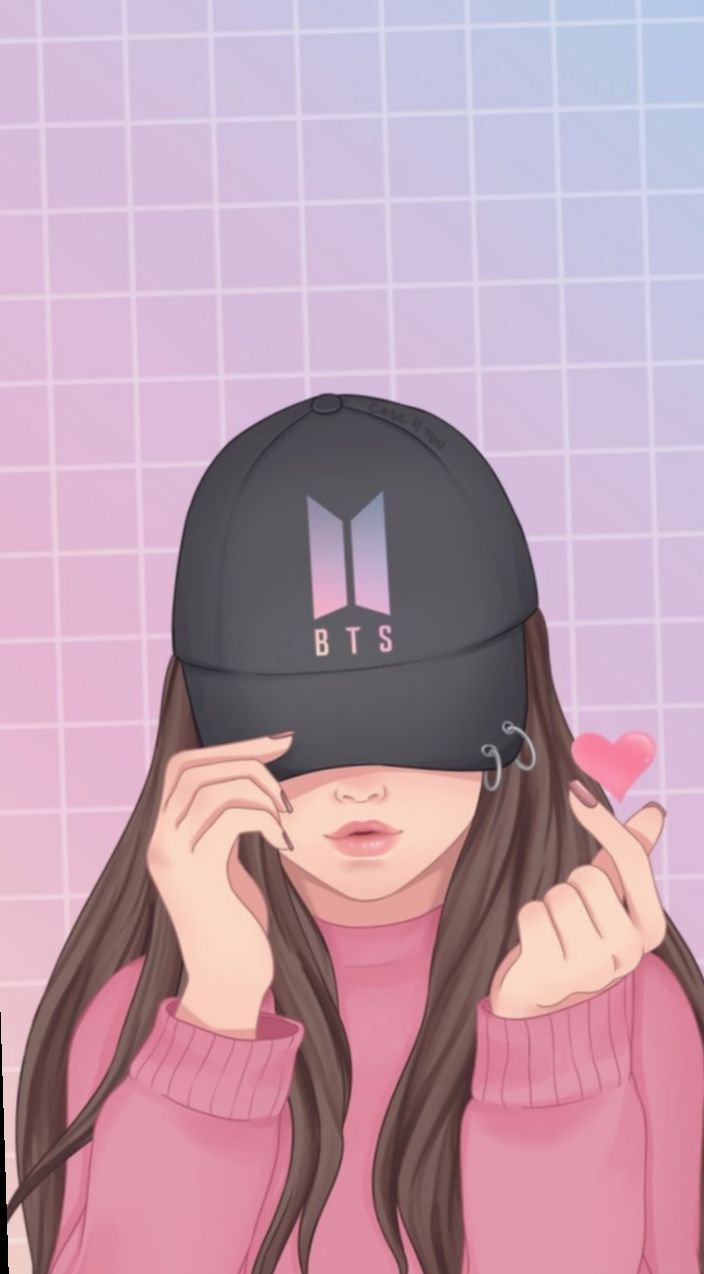 Girl With Bts Cap , HD Wallpaper & Backgrounds