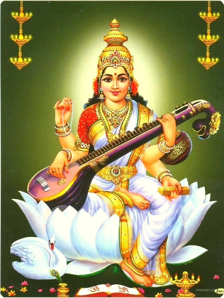 Saraswati Image Download Full Hd , HD Wallpaper & Backgrounds
