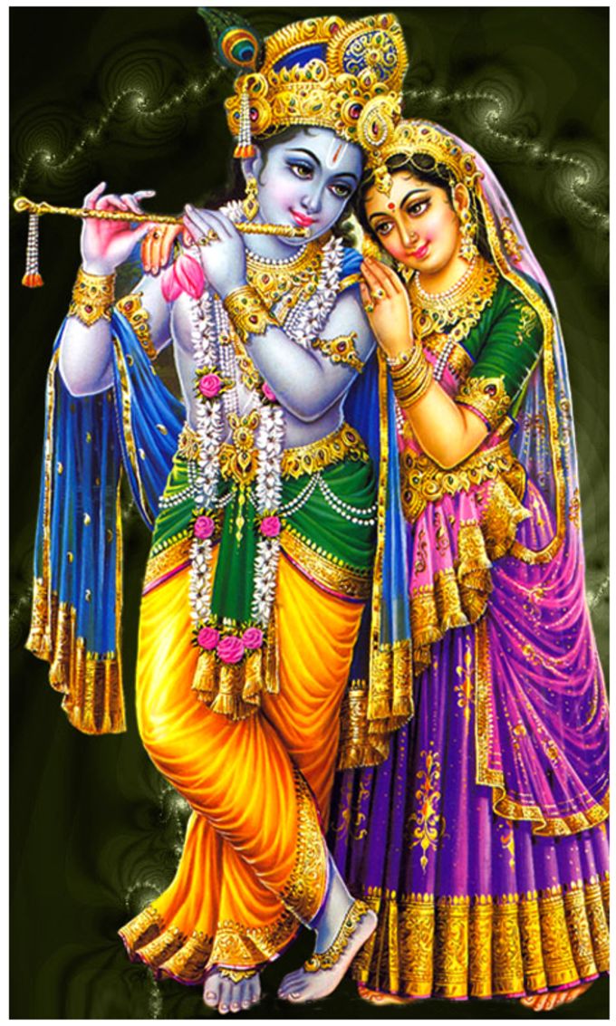Radhe Krishna Wallpaper In Mobile , HD Wallpaper & Backgrounds