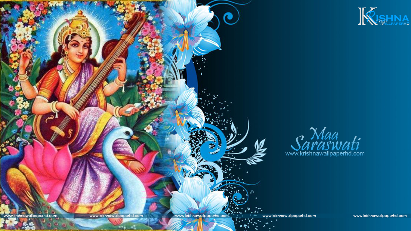 Maa Saraswati Wallpaper Hd , HD Wallpaper & Backgrounds