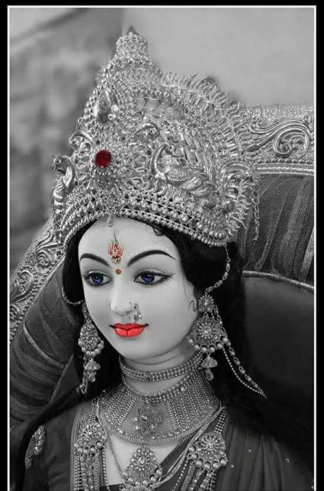 Black And White Photo Of Mata Rani , HD Wallpaper & Backgrounds