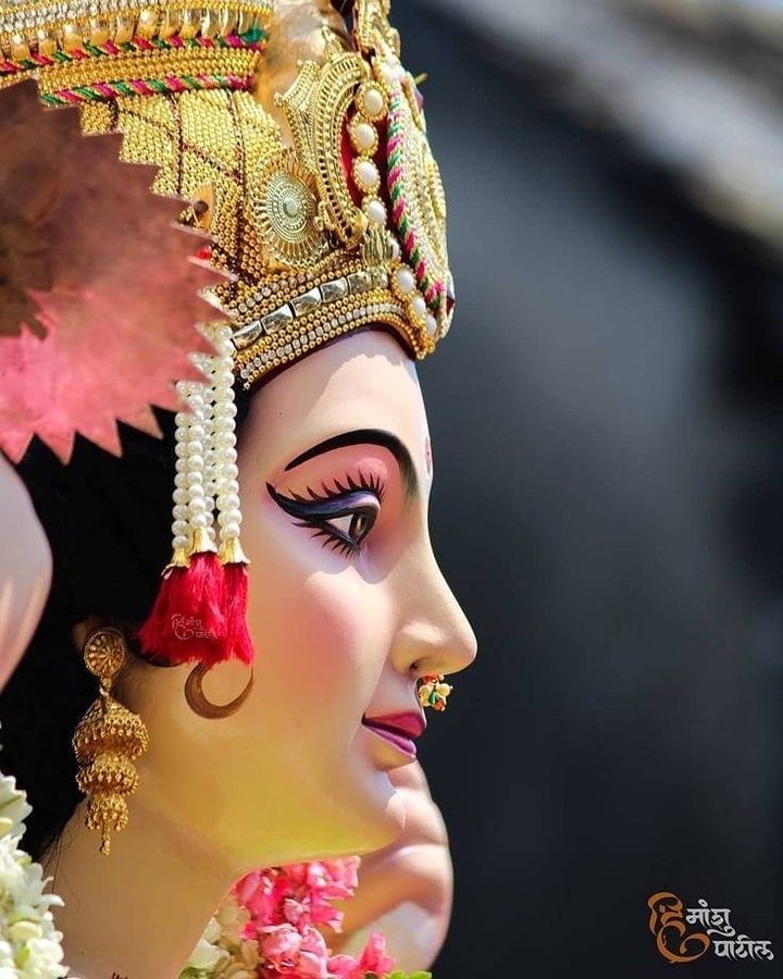 Nav Durga Mahagauri Maa Download Photo - Maa Durga Ki Photo Download , HD Wallpaper & Backgrounds