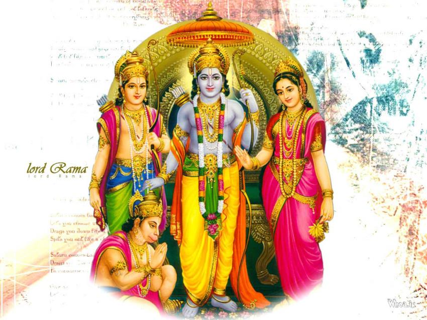 Lord Ram,mata Sita And Laxman With Hanuman Hd Wallpaper - Sri Rama Navami 2020 , HD Wallpaper & Backgrounds
