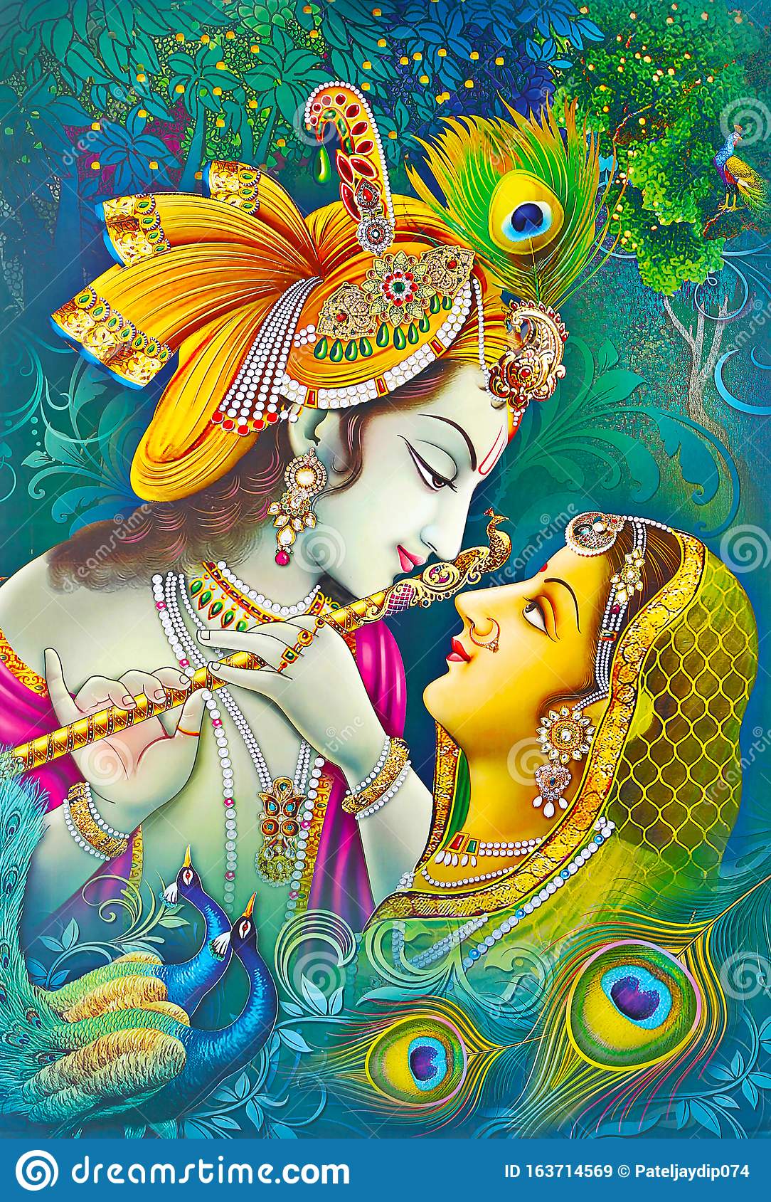 Lord Radha Krishna Beautiful Wallpaper - Radha Krishna , HD Wallpaper & Backgrounds