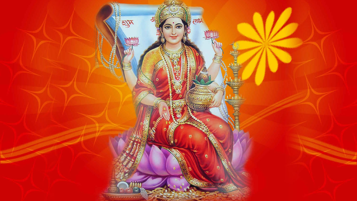Laxmi Devi Images Hd Wallpapers - Goddess Lakshmi , HD Wallpaper & Backgrounds