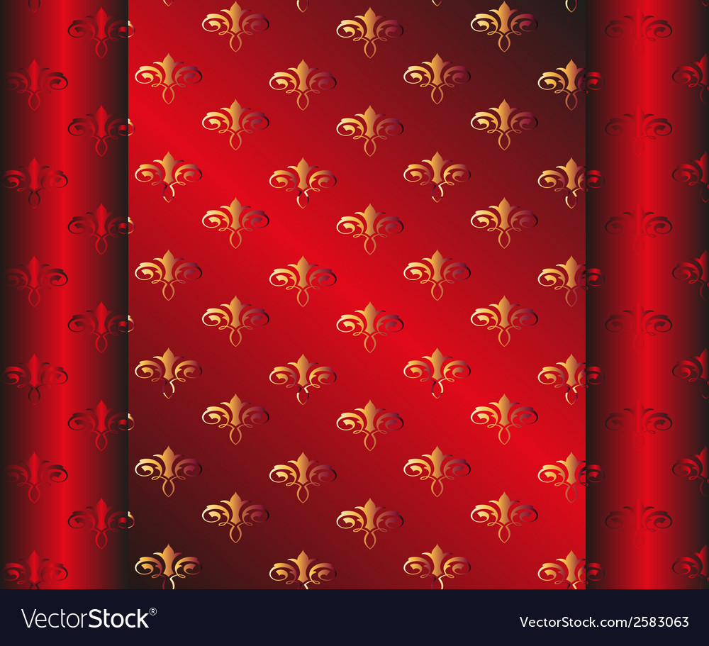 Seamless Dark Red Wallpaper Yellow Floral - Wallpaper , HD Wallpaper & Backgrounds