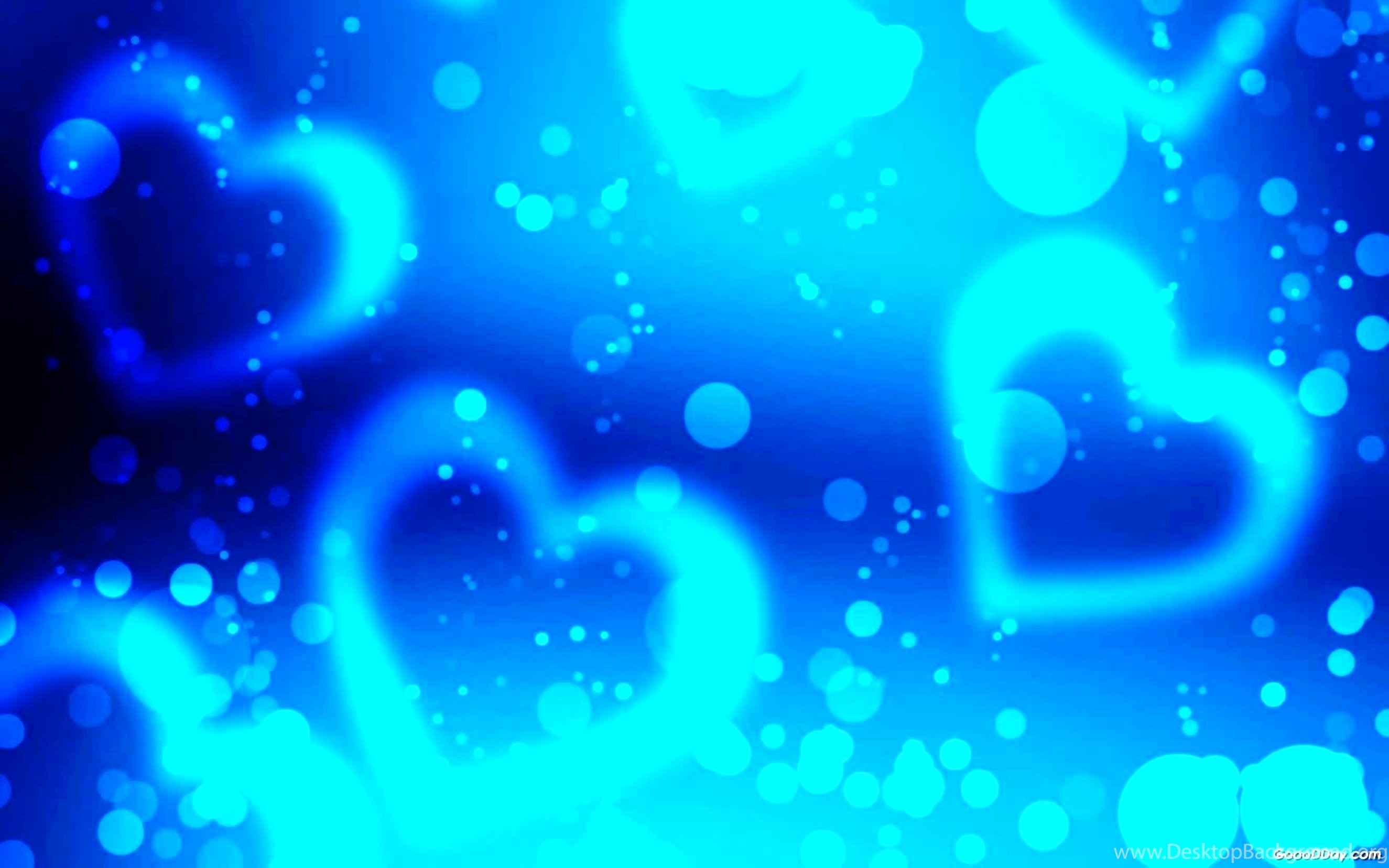 Blue Backgrounds Hearts , HD Wallpaper & Backgrounds
