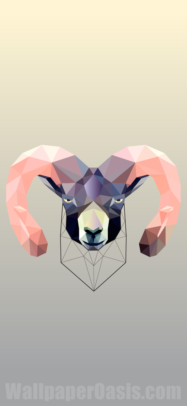 Geometric Ram Iphone Wallpaper - Ram Wallpaper Iphone , HD Wallpaper & Backgrounds