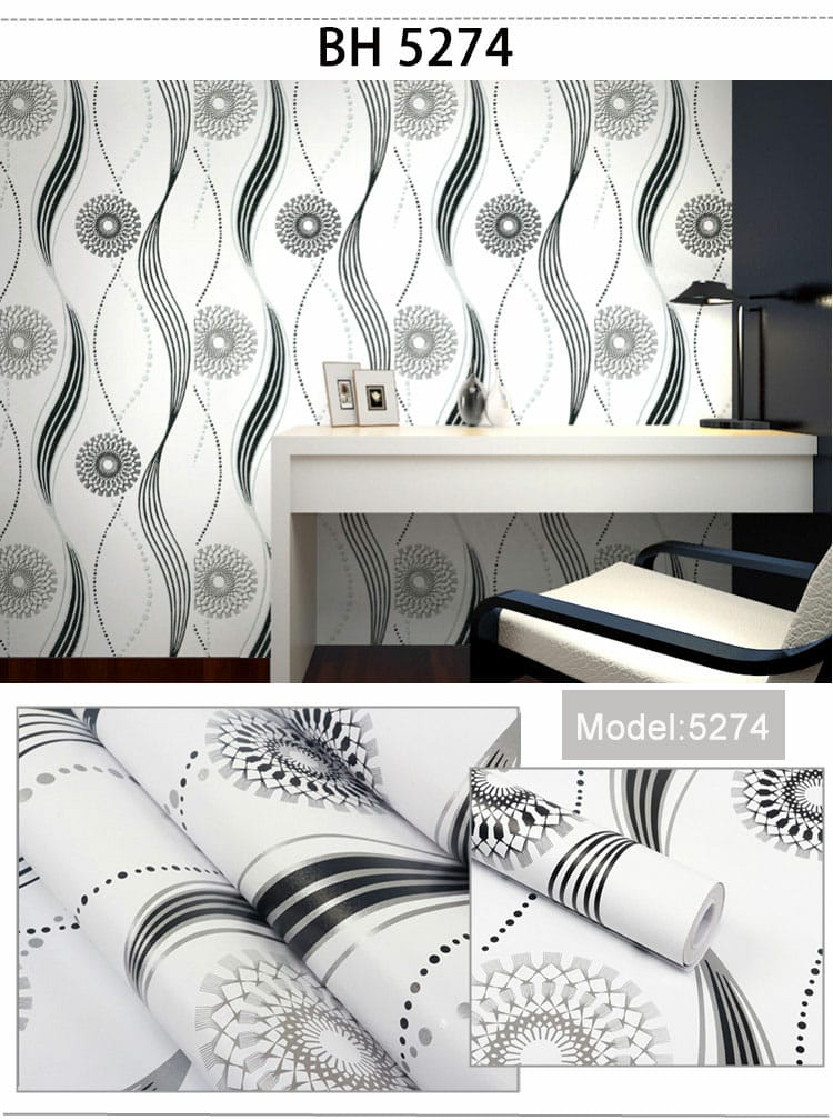 Wallpaper Hitam Putih - Dinding Kamar Hitam Putih , HD Wallpaper & Backgrounds