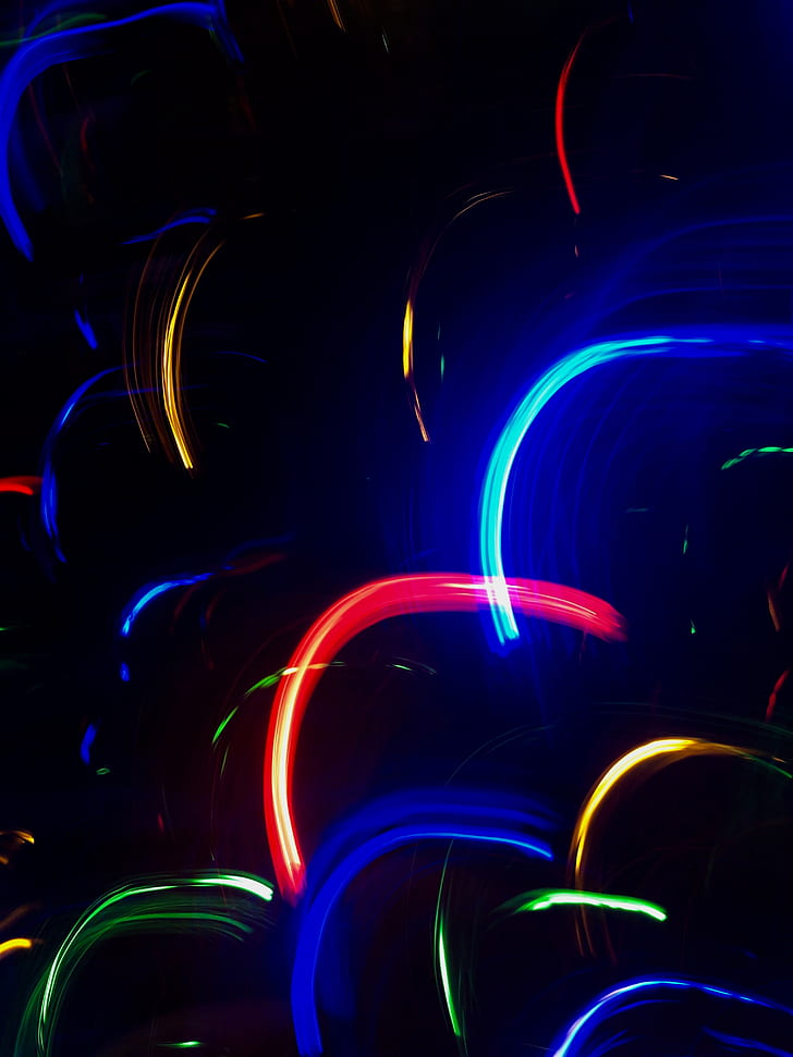 Neon, Line, Lights, Colorful, Arc, Hd Wallpaper - Warna Warni Neon , HD Wallpaper & Backgrounds