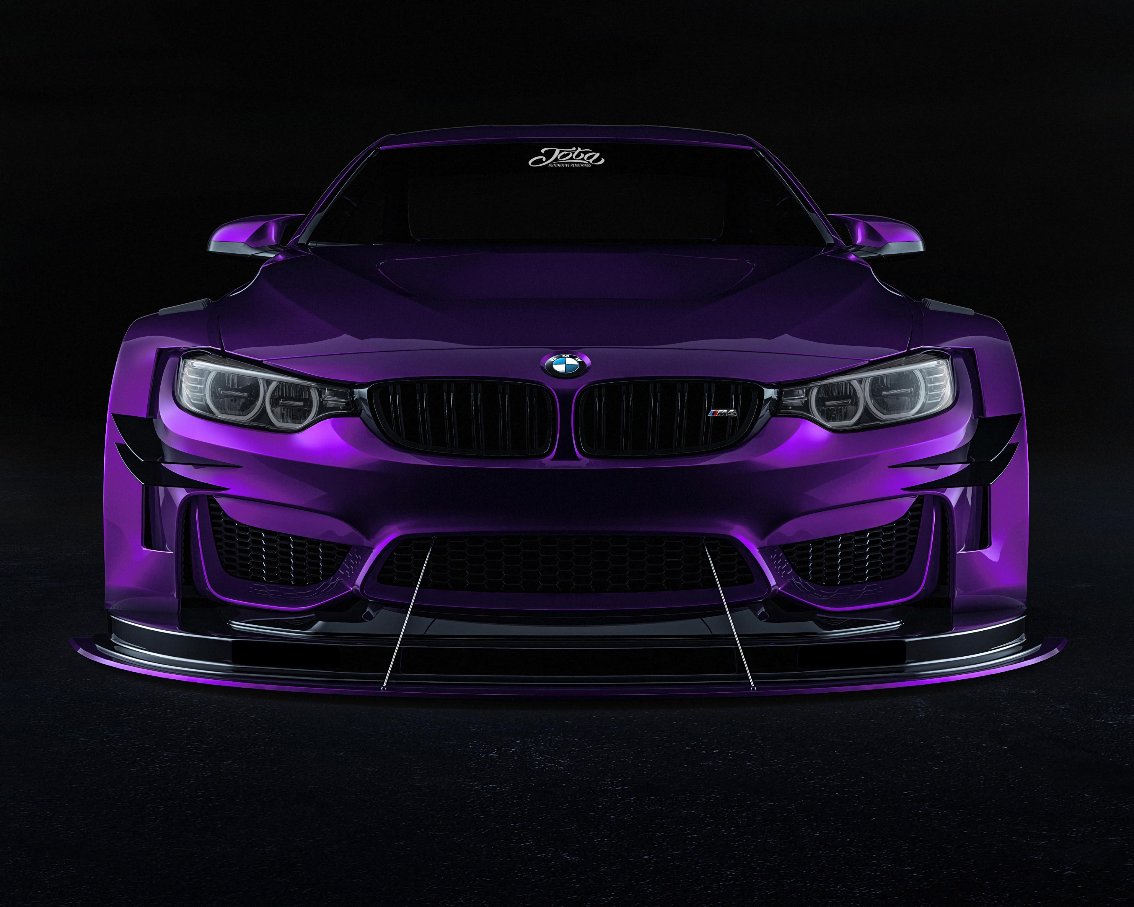 Bmw, Car, Sportscar, Purple, Front View - 🔈 Bass Boosted 🔈 Songs For Car 2020 🔈 Car Bass Music , HD Wallpaper & Backgrounds