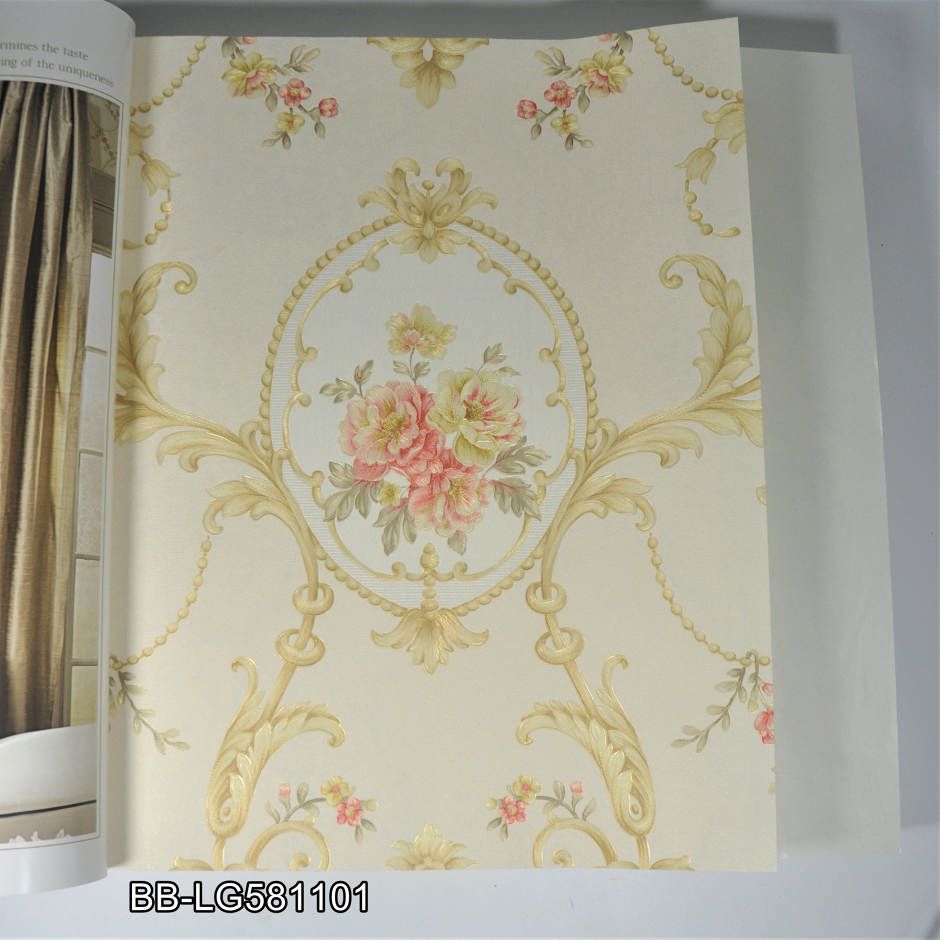 Wallpaper Klasik Elegan Cream - Motif , HD Wallpaper & Backgrounds