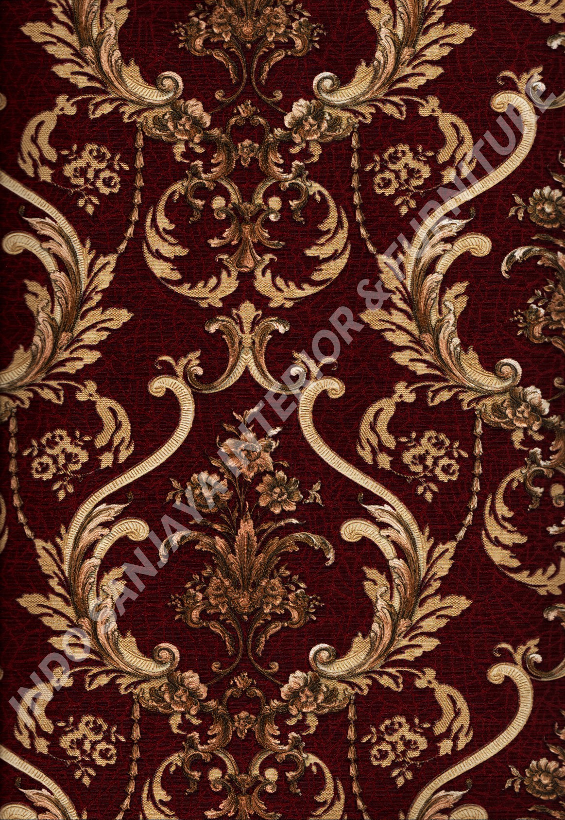 81077-7 Corak Klasik / Batik Warna Merah ,cream - Batik Klasik , HD Wallpaper & Backgrounds