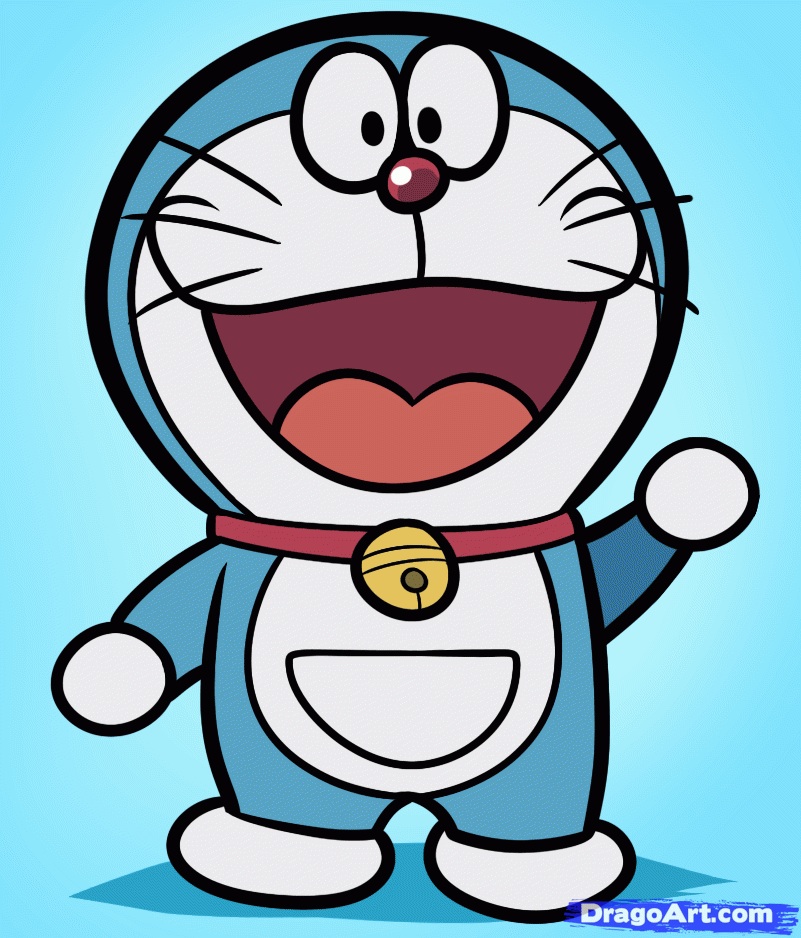 Gambar Wallpaper Doraemon - Doraemon Drawing For Kids , HD Wallpaper & Backgrounds