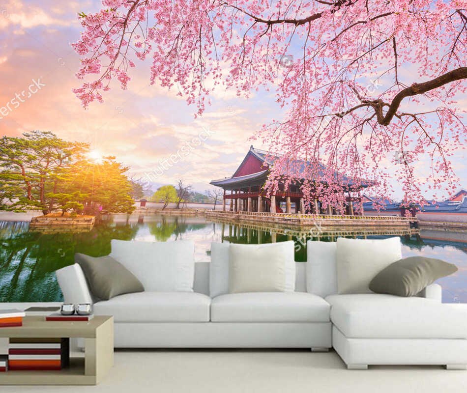 Cherry Blossom Gyeongbokgung Palace , HD Wallpaper & Backgrounds