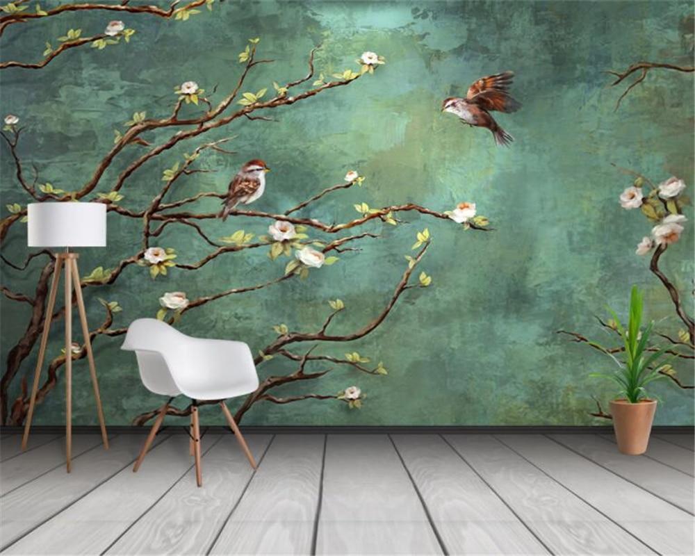 Birds Mural (#3047118) - HD Wallpaper & Backgrounds Download