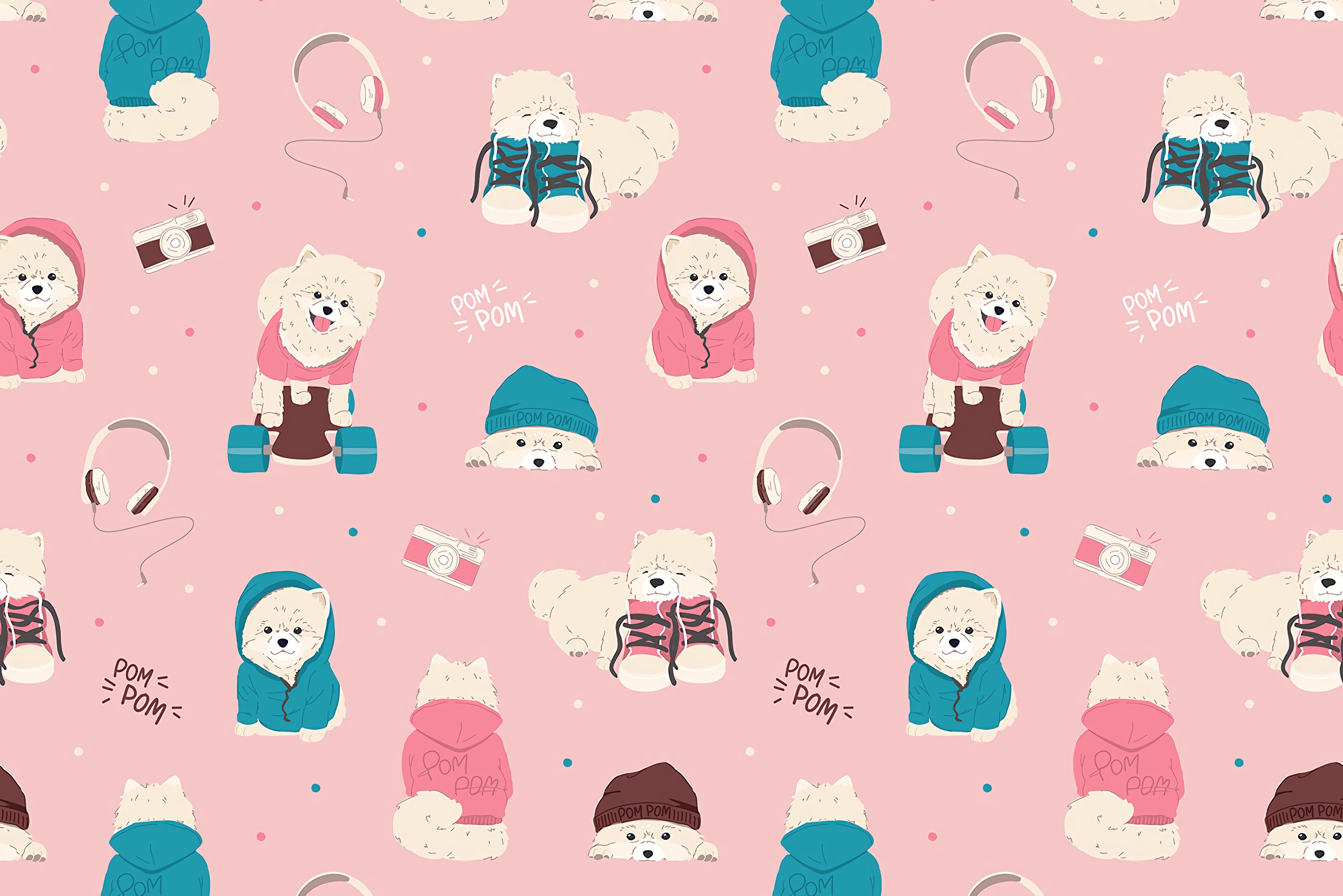 Dogs, Texture, Lettering, Cute, Funny - Ipad Mini Wallpaper Cute , HD Wallpaper & Backgrounds