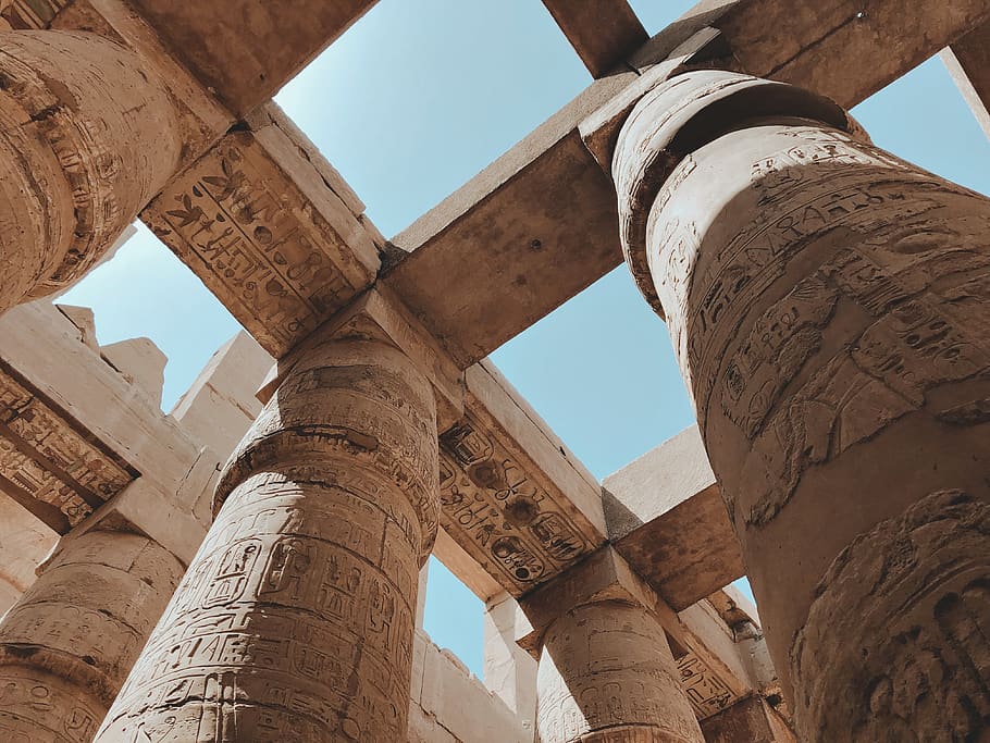 Egypt, Karnak, History, Old, Travel, Temple, Museum, - Column , HD Wallpaper & Backgrounds