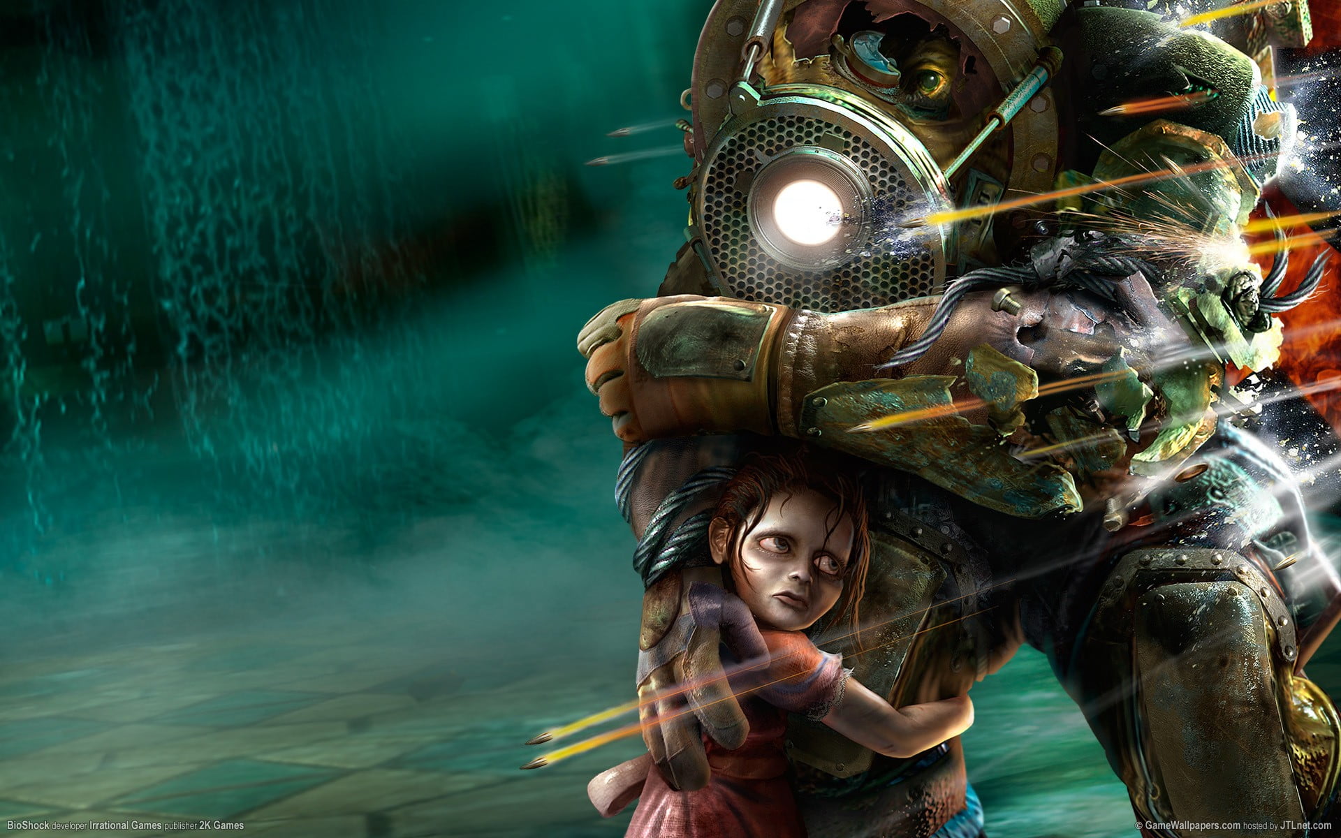 Bioshock 2 Big Daddy And Little Sister , HD Wallpaper & Backgrounds