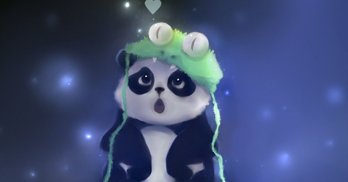 Baby Cute Adorable Panda Cartoon , HD Wallpaper & Backgrounds