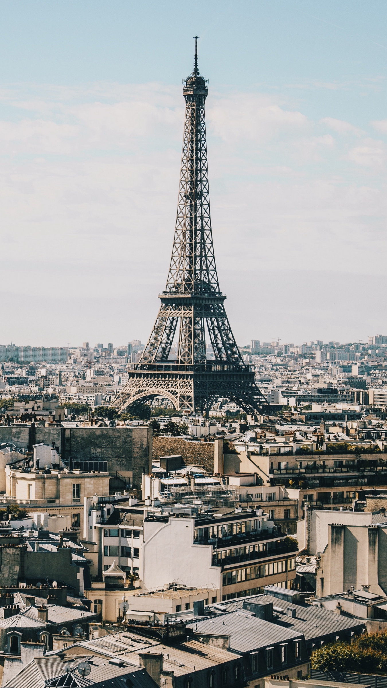 Wallpaper Eiffel Tower, Paris, Buildings - Arc De Triomphe , HD Wallpaper & Backgrounds