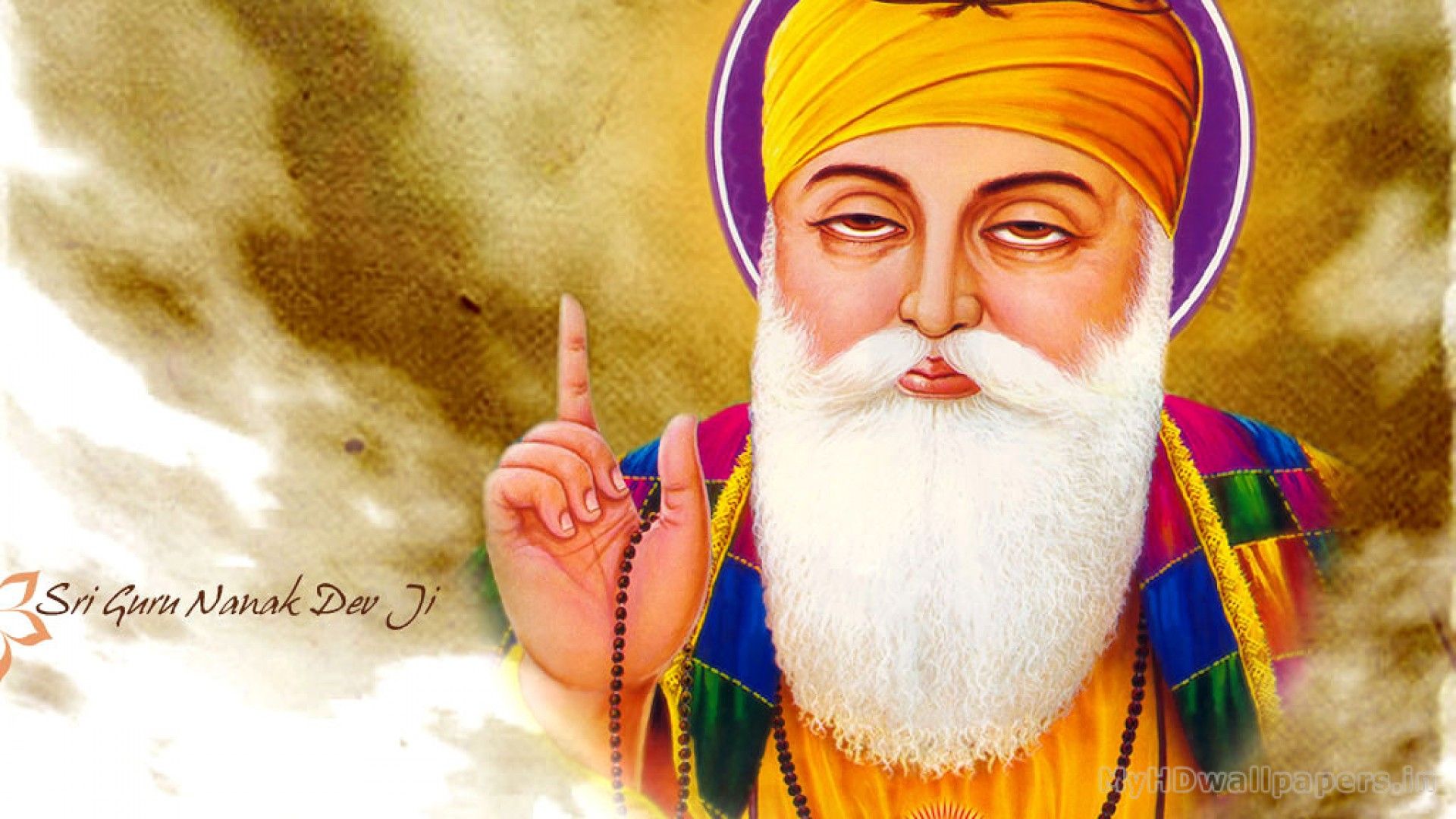 Guru Nanak Dev Ji Hd Wallpaper - Guru Nanak Dev Ji Photo Download , HD Wallpaper & Backgrounds