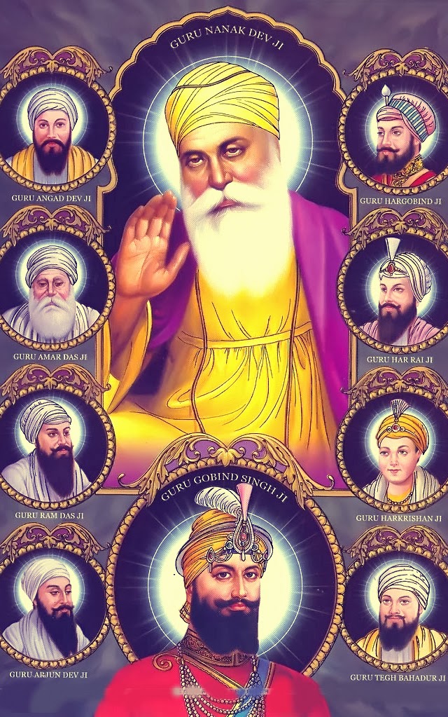 Sikh Guru Wallpaper Hd Hd Ten Sikh Gurus - Guru Wallpaper Hd , HD Wallpaper & Backgrounds
