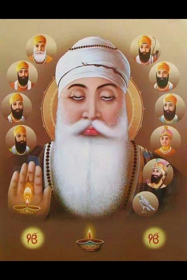 10 Guru Wallpaper - All 9 Sikh Gurus , HD Wallpaper & Backgrounds