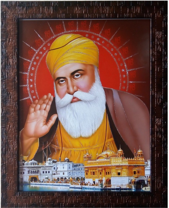 Guru Nanak Dev Ji Hd Wallpaper - Guru Nanak Dev Ji Photo Frame , HD Wallpaper & Backgrounds