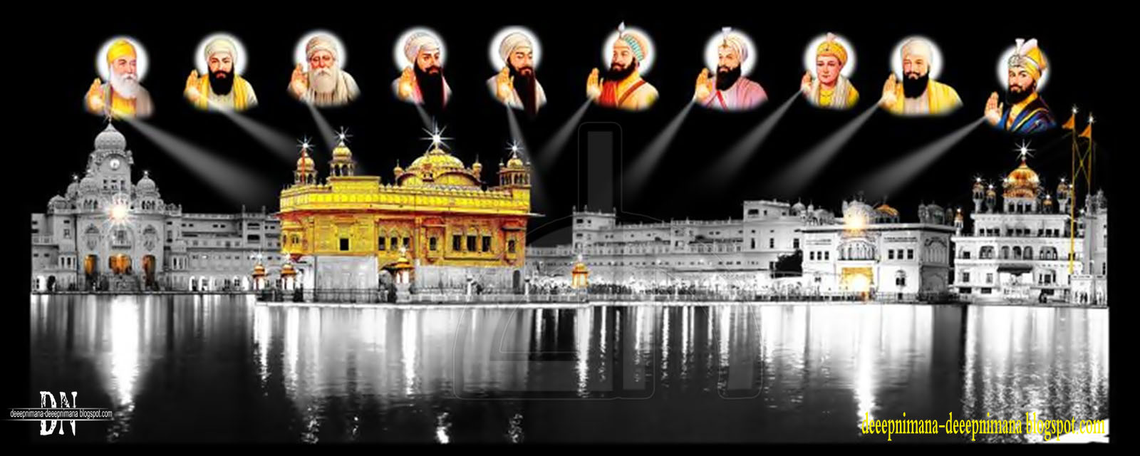 10 Gurus Wallpapers Httpaloesoulcomtestten Guru Wallpaper - Golden Temple With Ten Gurus Hd , HD Wallpaper & Backgrounds
