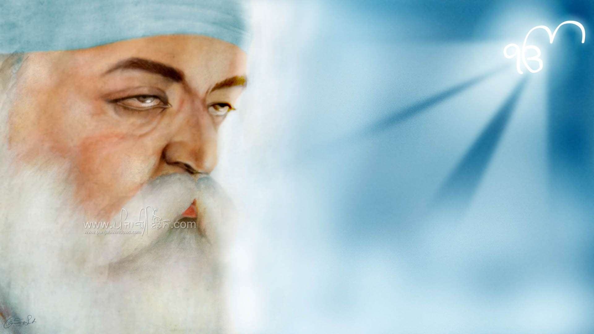 Guru Nanak Dev Ji Hd Wallpaper 1190434 - Religious Background Images Sikhism , HD Wallpaper & Backgrounds