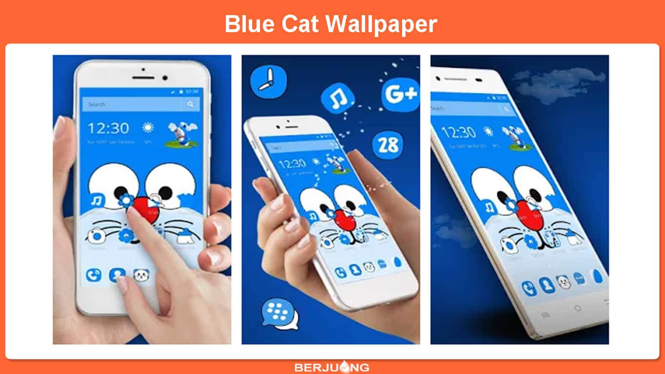 Blue Cat Wallpaper - Dora Emon Keren Gambar Doraemon Lucu Buat , HD Wallpaper & Backgrounds